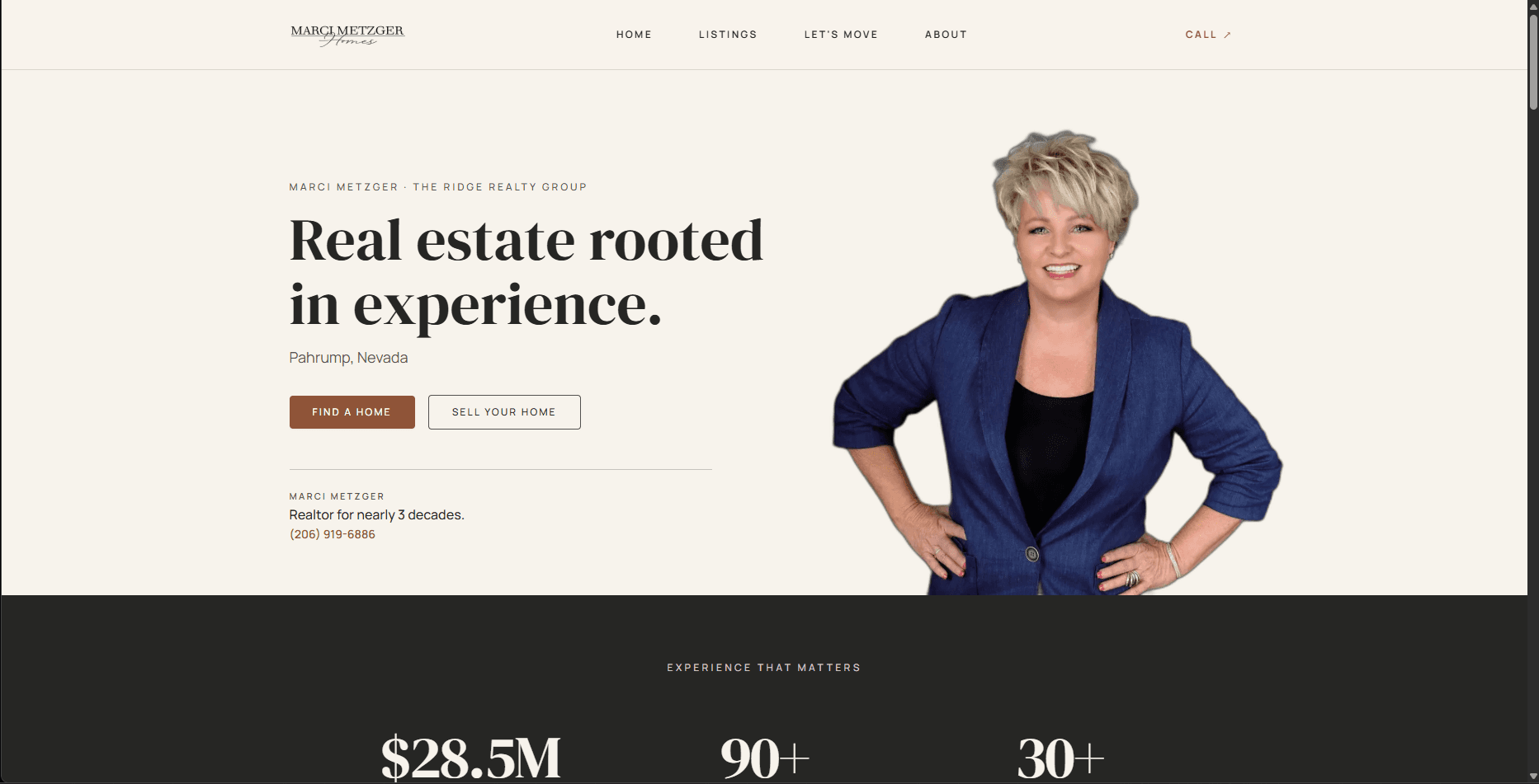 Marci Metzger Homes — Real Estate Site Revamp